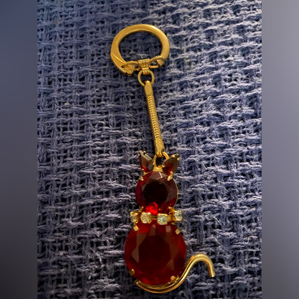 Vintage Cat Keyring